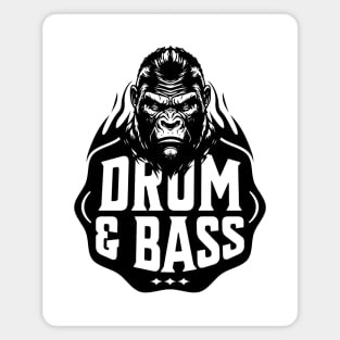 DRUM AND BASS  - Bass Ape (Black) Magnet